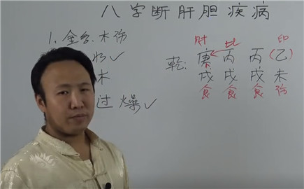 八字断肝胆疾病