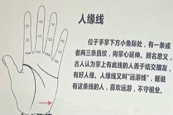 手相看人缘好坏