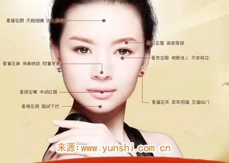 女人面部风水口诀