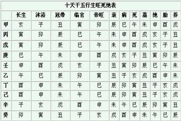 八字干支的状态关系