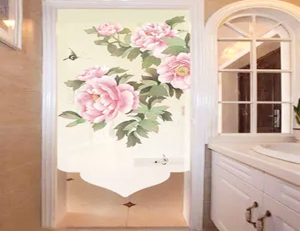 卫生间门帘选用什么样的图案