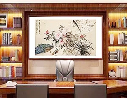 女老板办公室挂什么字画好