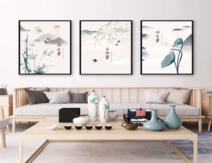 客厅最好的风水三联画 客厅最好的风水三联画