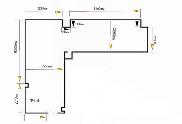 L型户型化解方法