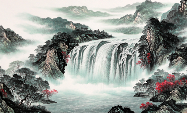 玄关挂山水画的影响