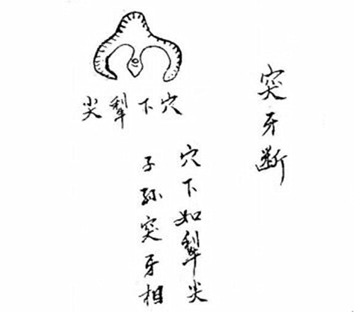 阴宅穴位​突牙断法？