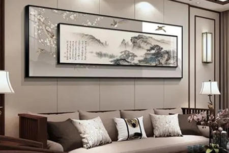 客厅沙发背景墙挂画风水讲究