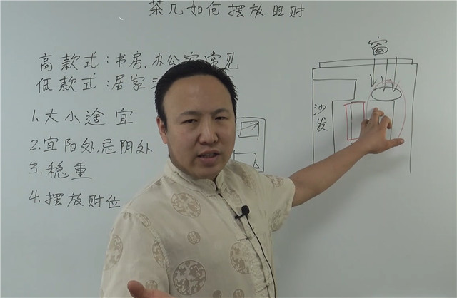 茶几如何摆放旺财