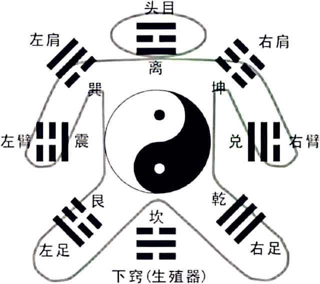 左肩对应八卦方位是哪个?