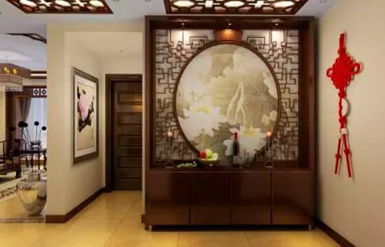 客厅玄关屏风摆放的讲究