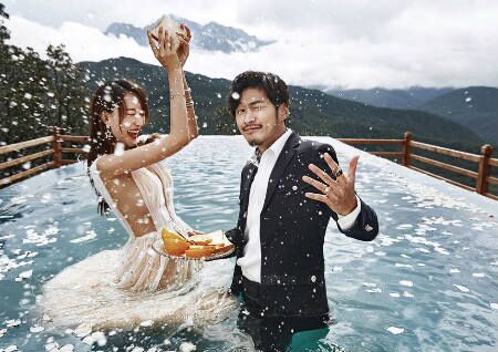 婚纱照摆放的最佳三个位置