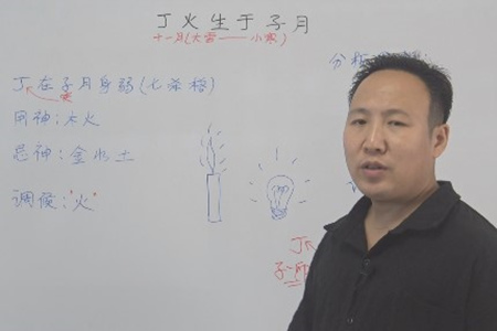 丁火生于子月