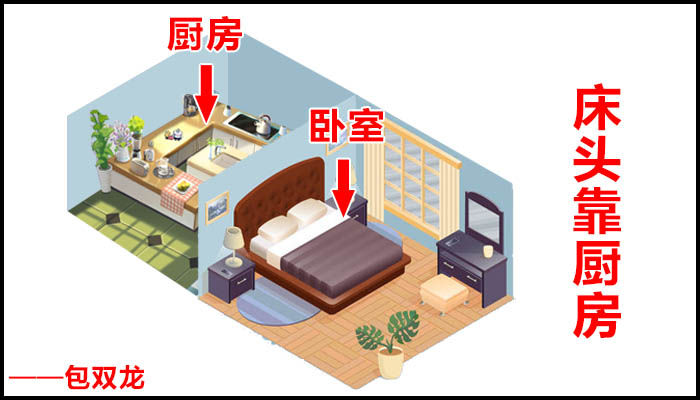 床头对着厨房墙壁好吗?