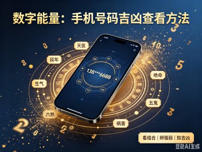 数字能量:手机号码吉凶查看方法(值得收藏)