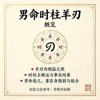 男命时柱羊刃是什么意思,时柱羊刃怎么化解