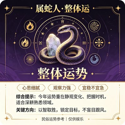 属蛇人适合做什么工作,属蛇的最佳职业是什么