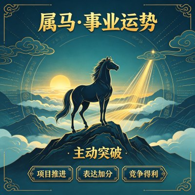 属马人适合做什么工作,属马的最佳职业是什么