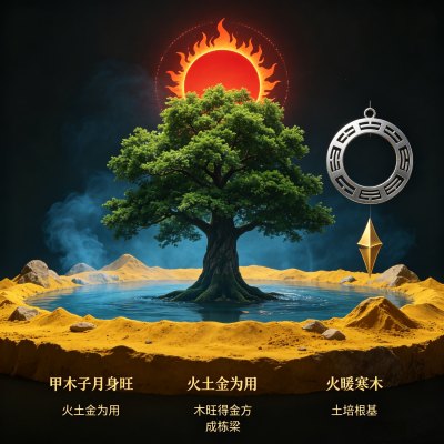 甲木生于子月是什么格局，甲木日主生在子如何取用神