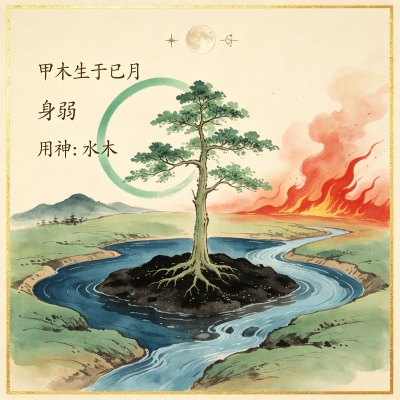 甲木生于巳月是什么格局，甲木日主生在巳如何取用神