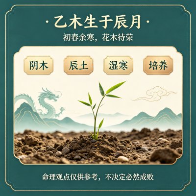 乙木生于辰月是什么格局，乙木日主生在辰月如何取用神