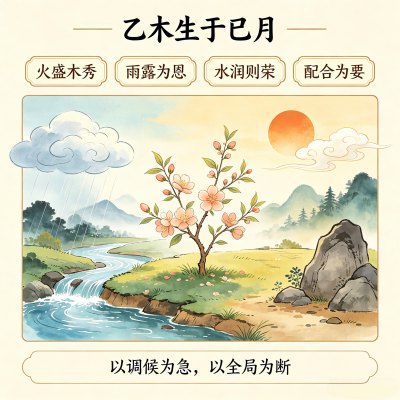 乙木生于巳月是什么格局，乙木日主生在巳月如何取用神