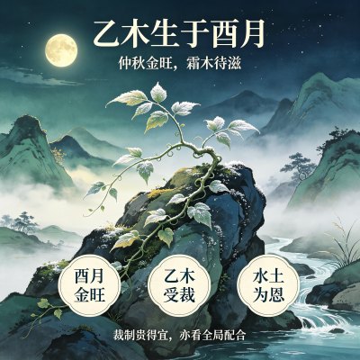 乙木生于酉月是什么格局,乙木日主生在酉月如何取用神