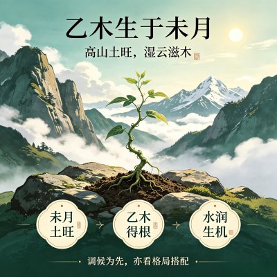 乙木生于未月是什么格局,乙木日主生在未月如何取用神