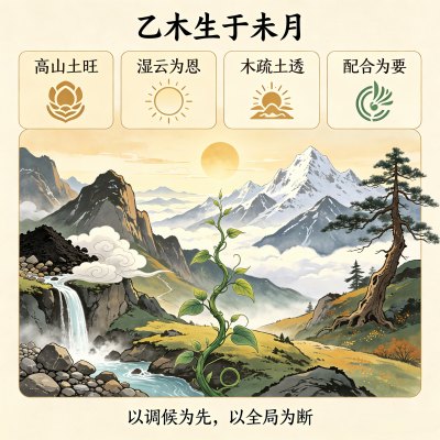 乙木生于未月是什么格局,乙木日主生在未月如何取用神