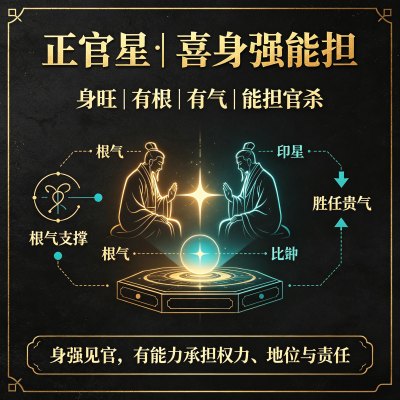 盲派命理口诀,顺口溜及深度讲解——正官篇