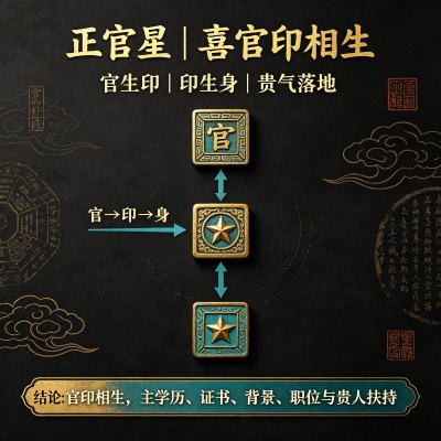 盲派命理口诀,顺口溜及深度讲解——正官篇