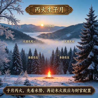 丙火生于子月是什么格局,丙火日主生在子月如何取用神