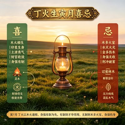 丁火生于寅月是什么格局,丁火日主生在寅月如何取用神