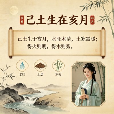 己土生于亥月是什么格局，己土日主生在亥月如何取用神