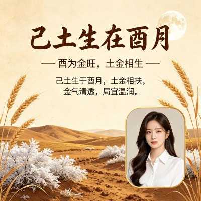 己土生于酉月是什么格局，己土日主生在酉月如何取用神