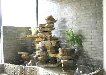 客厅假山摆放风水