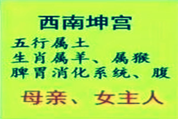 八卦风水万物类象之坤宫