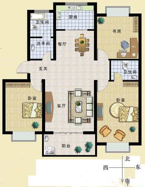 厨房风水的正确位置图